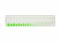 Preview: Risslinela Acryl 17 cm - grüne Skala  für dunkle Untergründe