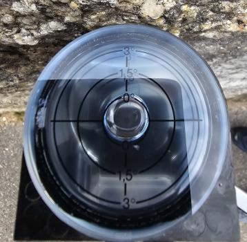 Neigungsmonitor Skala für die Ablesung