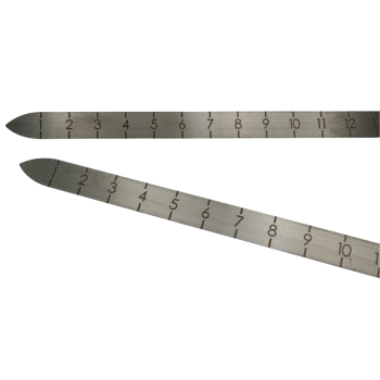 Preview: 4proof Flach-Elektrodenpaar 300 mm mit cm-Skala Einsteck-Elektrodenspitzen - incl. Griffstück