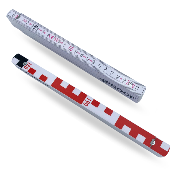 Holzglieder-Maßstab 4proof 1407 GEO weiß