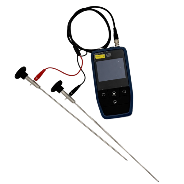 Gann Gerät mit Messkabel an Elektrode